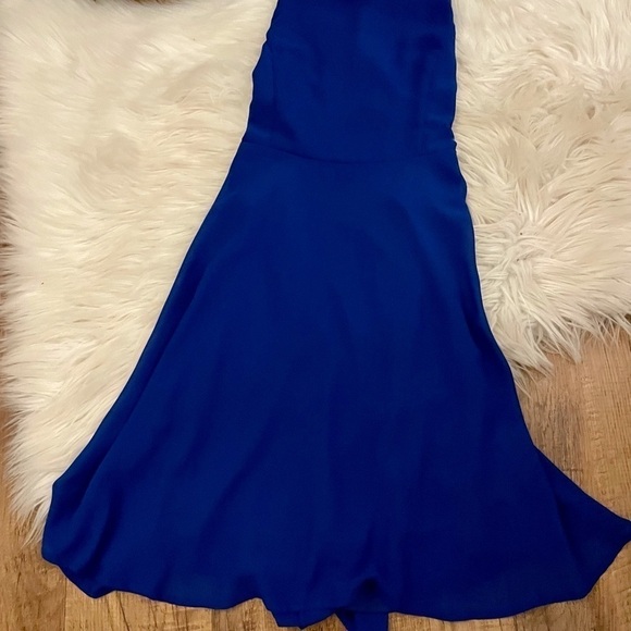 LULU’S Good Deeds Royal Blue Lace Up Mini Dress - Picture 3 of 5